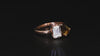 360° View | Toi Et Moi – Smoky Quartz & Emerald-Cut Duo Ring – Woofora