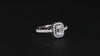 360° View | Emerald-Cut Halo Radiance Ring – Woofora